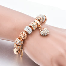 Load image into Gallery viewer, Crystal Heart Charm Bracelets&Bangles