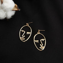Load image into Gallery viewer, Punk Human Face Drop Earrings