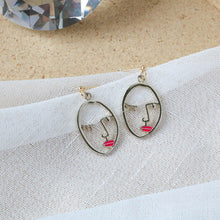 Load image into Gallery viewer, Punk Human Face Drop Earrings