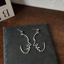 Load image into Gallery viewer, Punk Human Face Drop Earrings