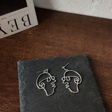 Load image into Gallery viewer, Punk Human Face Drop Earrings
