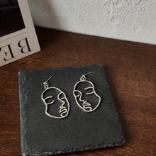 Load image into Gallery viewer, Punk Human Face Drop Earrings