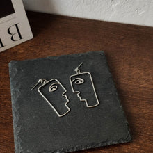 Load image into Gallery viewer, Punk Human Face Drop Earrings