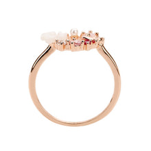 Load image into Gallery viewer, Creative Butterfly Flowers Crystal Finger Rings
