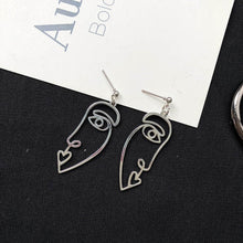 Load image into Gallery viewer, Punk Human Face Drop Earrings
