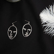 Load image into Gallery viewer, Punk Human Face Drop Earrings
