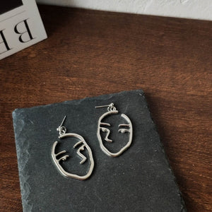 Punk Human Face Drop Earrings