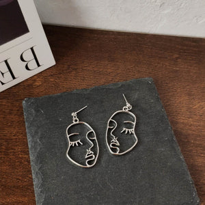 Punk Human Face Drop Earrings